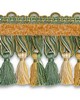 Scalamandre Trim SAFARI TASSEL FRINGE CHENILLE SEAFOAM/GOLD
