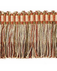 Milady Cut Fringe Terracotta moss by  Scalamandre Trim 