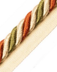 Milady Cord With Tape B Terracotta moss by  Scalamandre Trim 