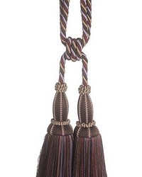 Milady Cut Fringe Tieback Oak lilac by  Scalamandre Trim 