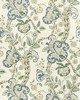 Scalamandre Wallcoverings CUMBRIA WALLCOVERING AQUAMARINE ON IVORY