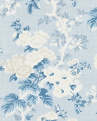 Ascot Linen Print Sky by   