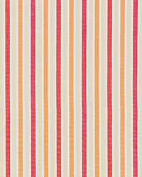 Leeds Cotton Stripe Coral by   