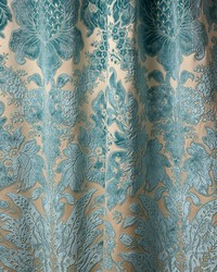 Regis Velvet Damask Azure by   