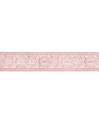 Tulsi Block Print Tape Coral Spice by  Scalamandre Trim 