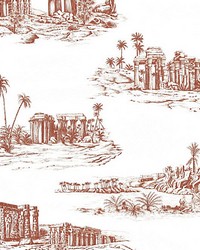 Cairo Toile Red Clay by   