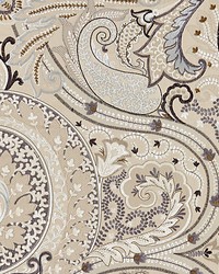 Malabar Paisley Embroidery Flax by   