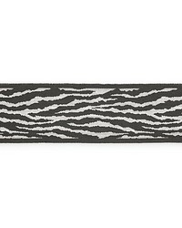 Tiger Tape Charcoal by  Scalamandre Trim 