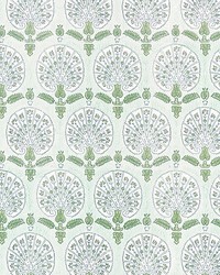 Karanfil Block Print Wallpaper Green Tea by   