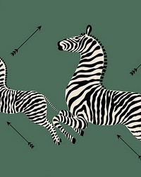 Zebras Serengeti Green by   