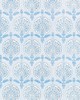 Scalamandre Wallcoverings KARANFIL BLOCK PRINT WALLPAPER SKY