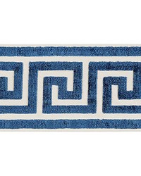 Greek Key Velvet Tape Indigo by  Scalamandre Trim 