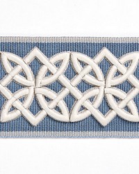 Celtic Embroidered Tape Dusk Blue by  Scalamandre Trim 