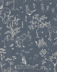 Hollie Dark Grey by  Scalamandre Wallcoverings 