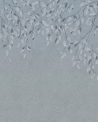 Liselund Mural Misty Blue by  Scalamandre Wallcoverings 