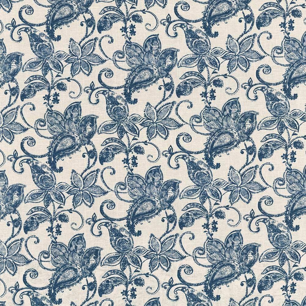 Kasmir Batik Floral Batik Blue Fabric