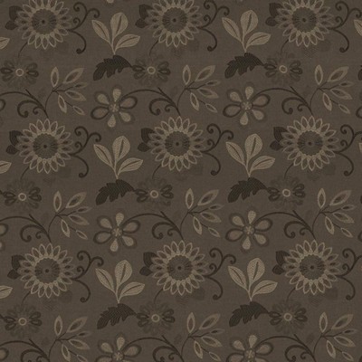 Kasmir Chandra Graphite in 1443 Black Polyester  Blend Crewel and Embroidered   Fabric
