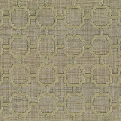 Kasmir Chignon Grassland in 1442 Green Upholstery Cotton  Blend Fire Rated Fabric Crewel and Embroidered   Fabric