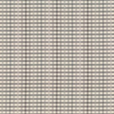 Kasmir Chloe Check Pearl Grey in 5067 Beige Upholstery Cotton  Blend Fire Rated Fabric Plaid and Tartan  Fabric