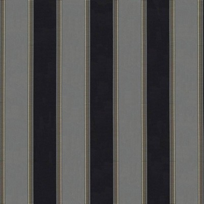 Kasmir Meriden Stripe Jet in HIGH SOCIETY Multi Upholstery Cotton  Blend Fire Rated Fabric
