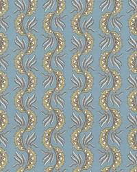 Paisley Scallop Aqua by   