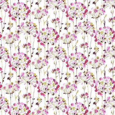 Kasmir Spring Delight Pink in 5106 Pink Cotton  Blend Vine and Flower  Modern Floral  Fabric
