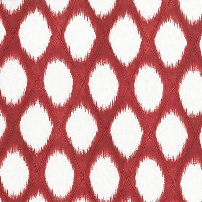 Kasmir Timblethorne Cherry in 1440 Red Upholstery Cotton  Blend Fire Rated Fabric Ethnic and Global   Fabric