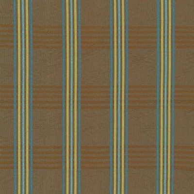 Kasmir Zimmer Plaid Teal in 1424 Green Upholstery Rayon  Blend Fire Rated Fabric