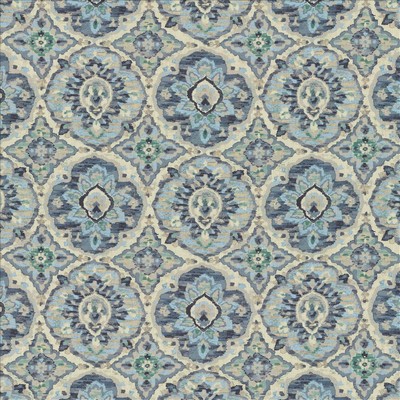 Kasmir Dripstone Delft in 1467 Blue Viscose
30%  Blend Medium Duty Ethnic and Global   Fabric