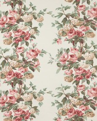 Rose and Hydrangea Rose and Aqua 11469-04 by  Cowtan and Tout 