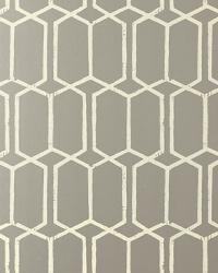 MODERN TRELLIS SILVER by  Schumacher Wallpaper 