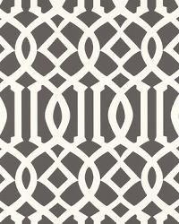 IMPERIAL TRELLIS CHARCOAL by  Schumacher Wallpaper 