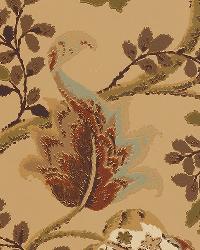 FOX HOLLOW HONEY AND SMOKE by  Schumacher Wallpaper 