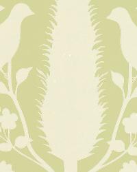 CHENONCEAU SAGE by  Schumacher Wallpaper 