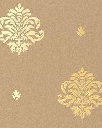 MAYLA DAMASK GILT by  Schumacher Wallpaper 