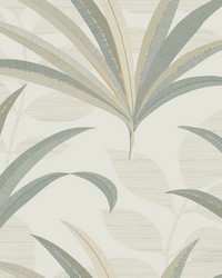 El Morocco Palm Wallpaper White Off Whites by   