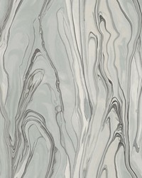 Liquid Marble Wallpaper Gray by   