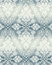 Tudor Diamond Damask Wallpaper Navy by   