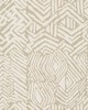 York Wallcovering Tribal Print Wallpaper Tan