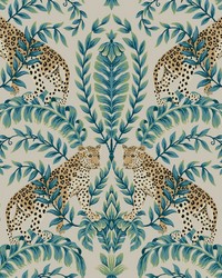 Jungle Leopard Wallpaper Taupe by   