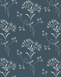 Wildflower  White on Navy by   
