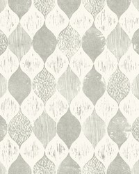 Woodblock Print  Garden Trowel (Grey) by   