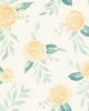 York Wallcovering Watercolor Roses Wallpaper Yellow