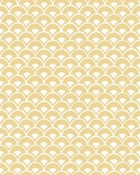 Stacked Scallops Wallpaper Yellow by   