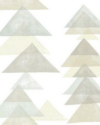 Triangles Peel and Stick Wallpaper Neutral by  York Wallcovering 