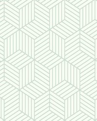 STRIPED HEXAGON PEEL  STICK WALLPAPER by  Roommates 