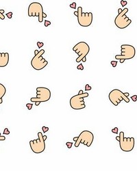 TO ALL THE BOYS IVE LOVED BEFORE  LARA JEANS FINGER HEART PEEL  STICK WALLPAPER by  Roommates 