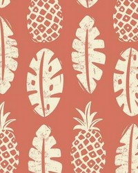 PINEAPPLE BLOCK PRINT PEEL  STICK WALLPAPER by  Roommates 