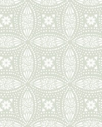 OVERLAPPING MEDALLIONS PEEL  STICK WALLPAPER by  Roommates 