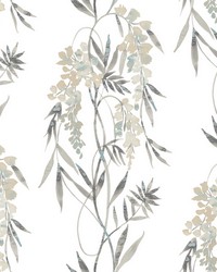 NOUVEAUX WISTERIA PEEL  STICK WALLPAPER by  Roommates 